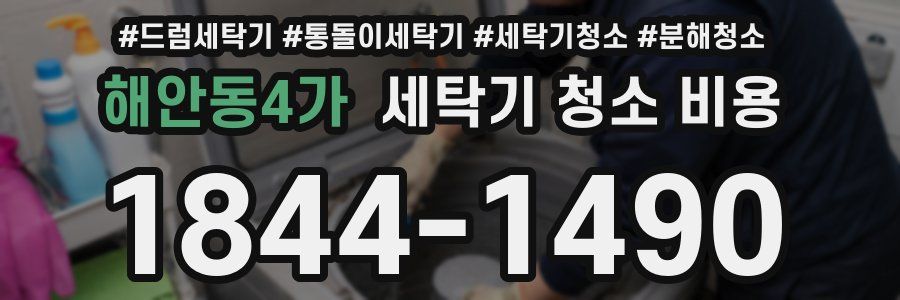 해안동4가 세탁기 청소 비용
