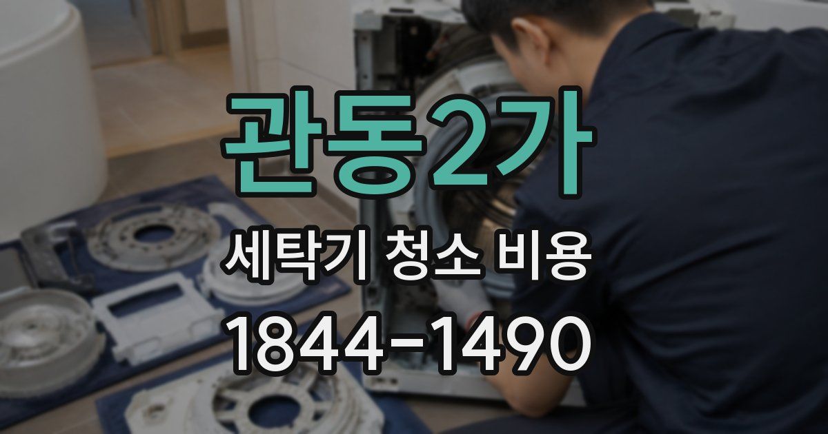 관동2가 세탁기 청소 비용