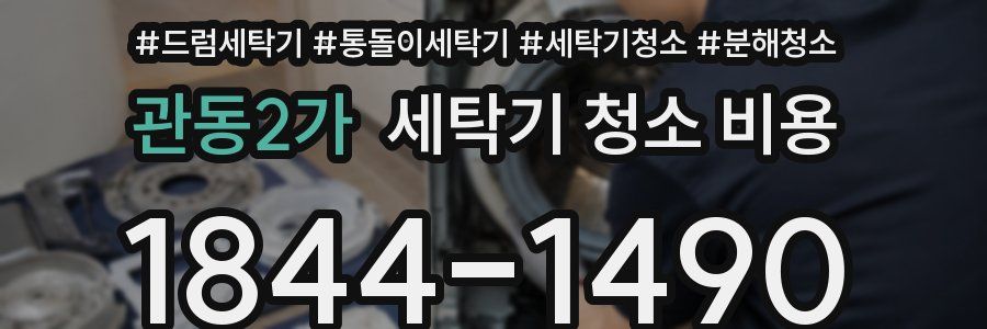 관동2가 세탁기 청소 비용
