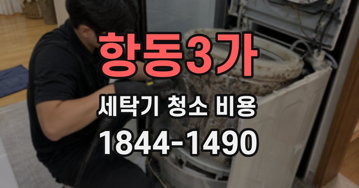 항동3가 세탁기 청소 비용