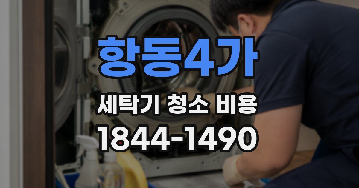 항동4가 세탁기 청소 비용