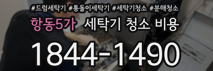 항동5가 세탁기 청소 비용