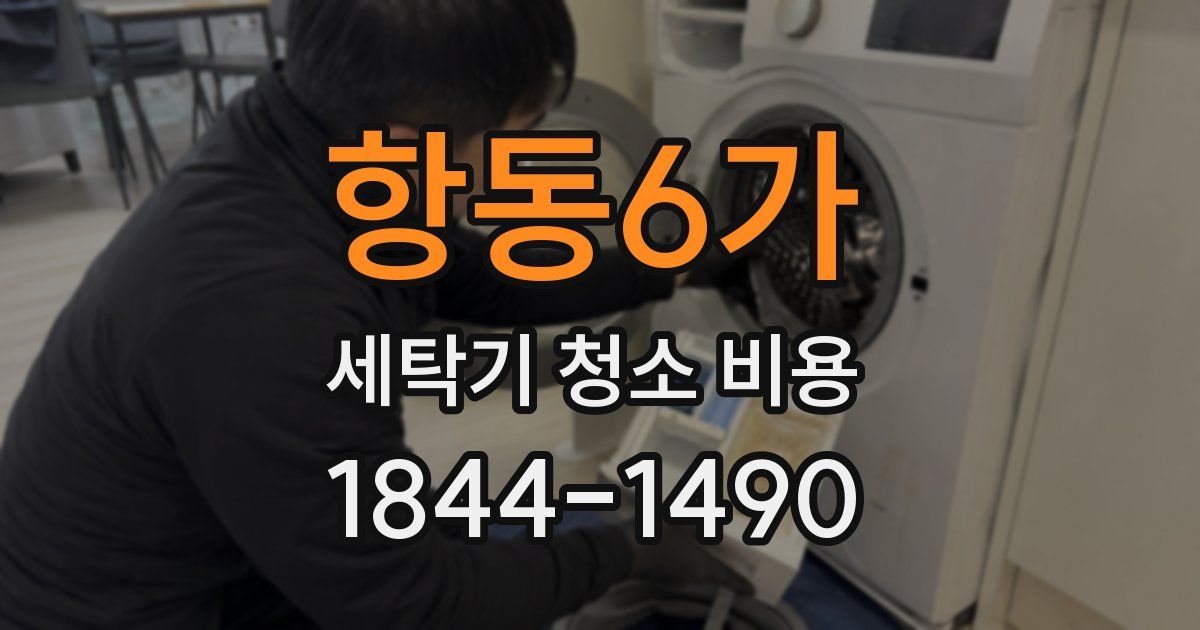 항동6가 세탁기 청소 비용