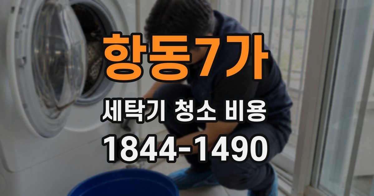 항동7가 세탁기 청소 비용