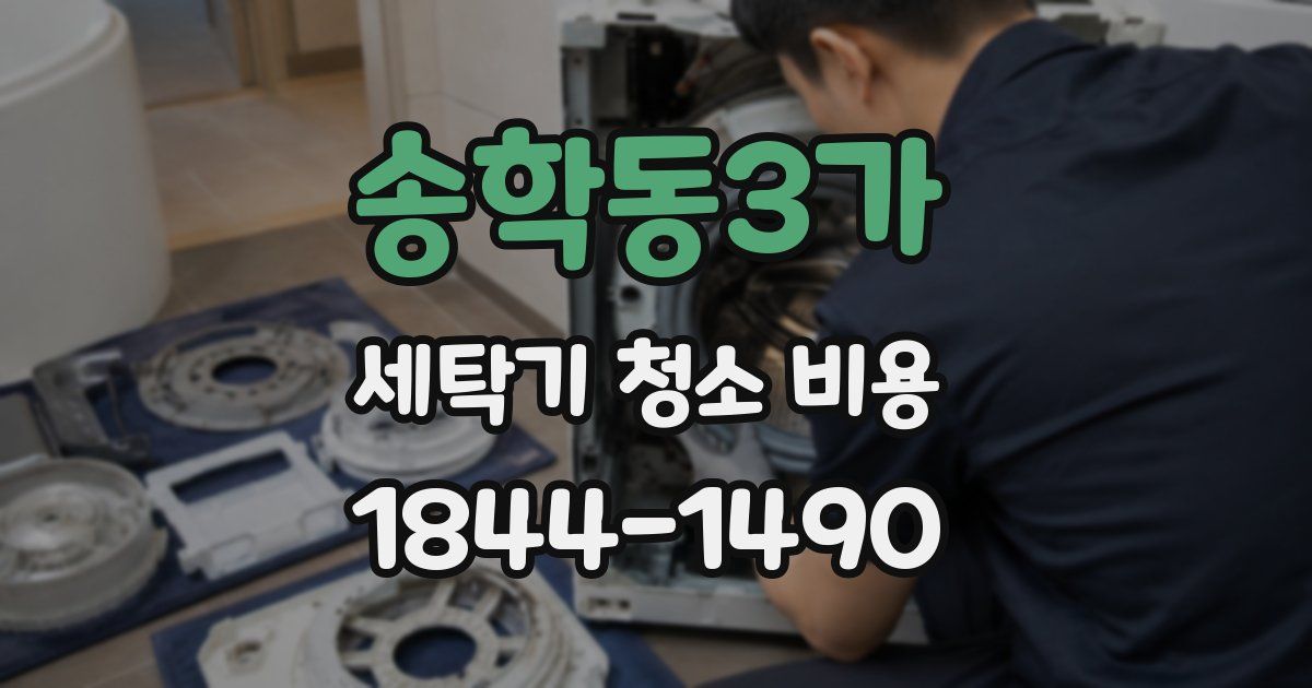 송학동3가 세탁기 청소 비용