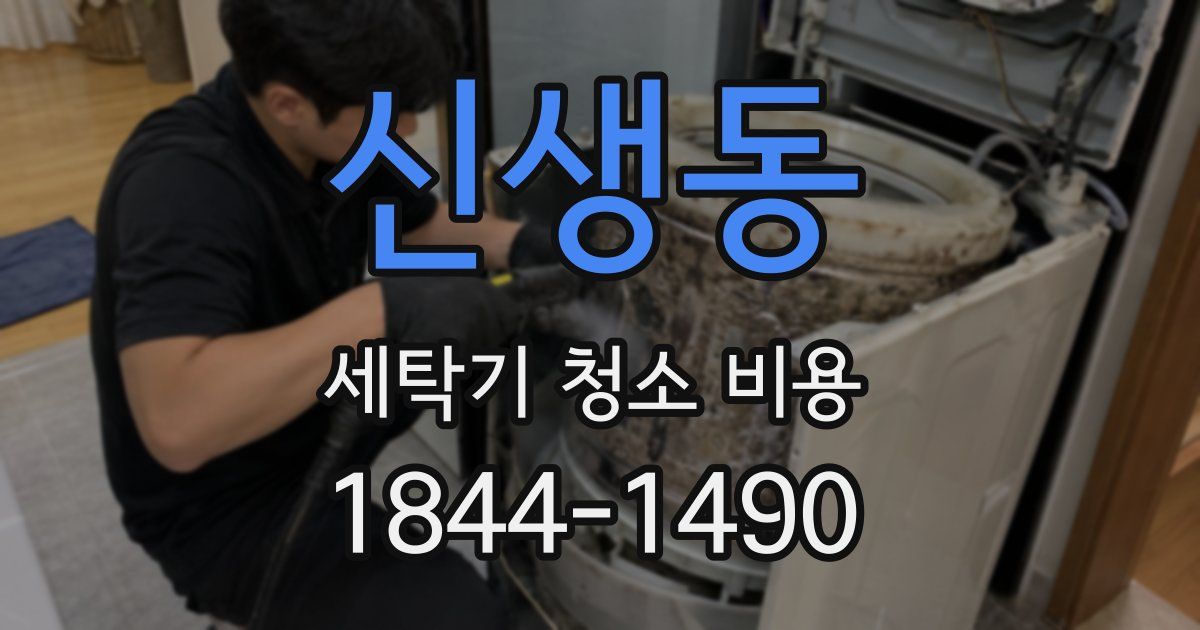 신생동 세탁기 청소 비용