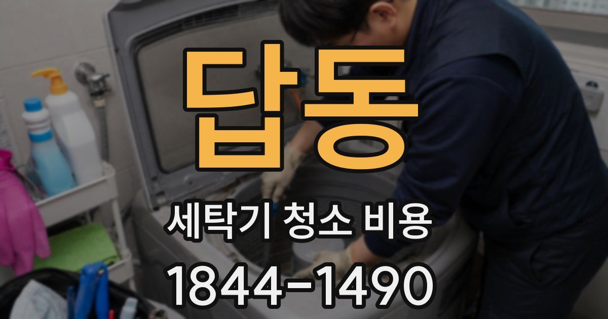 답동 세탁기 청소 비용