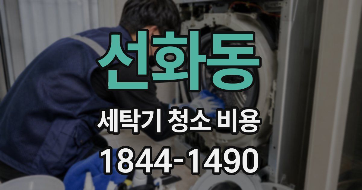 선화동 세탁기 청소 비용