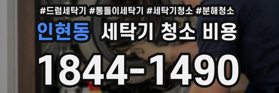 인현동 세탁기 청소 비용