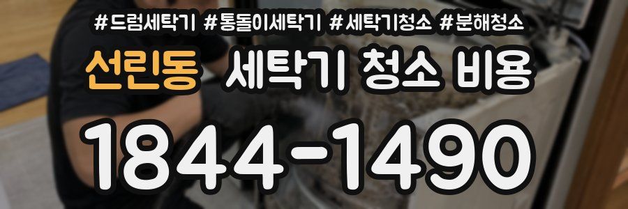 선린동 세탁기 청소 비용