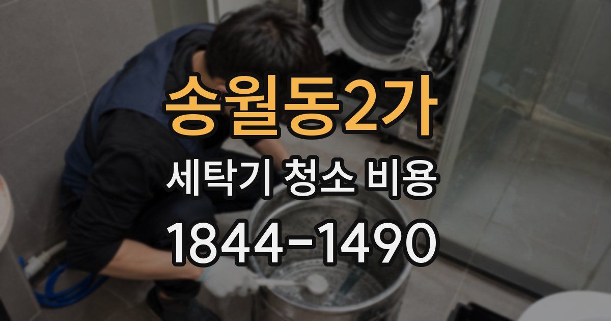 송월동2가 세탁기 청소 비용