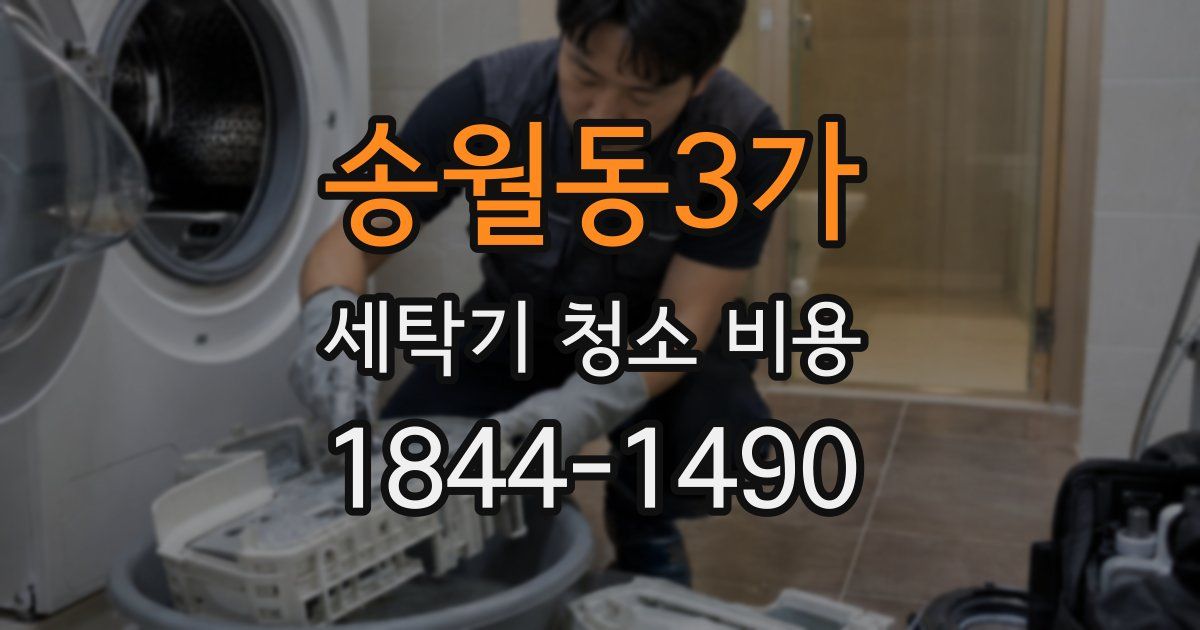송월동3가 세탁기 청소 비용