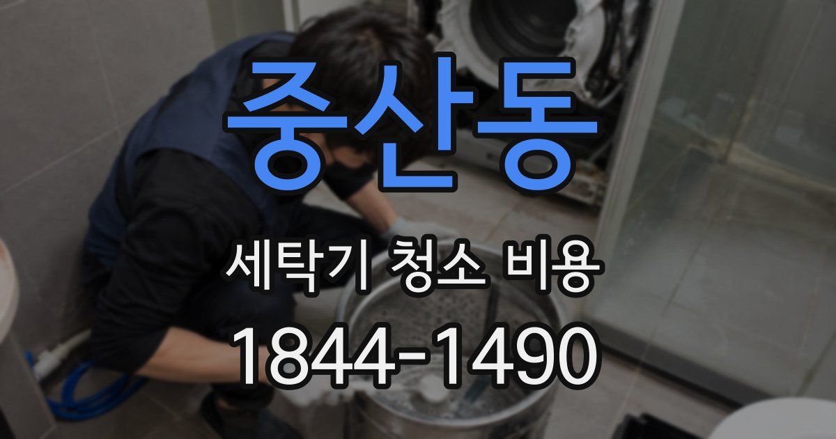 중산동 세탁기 청소 비용