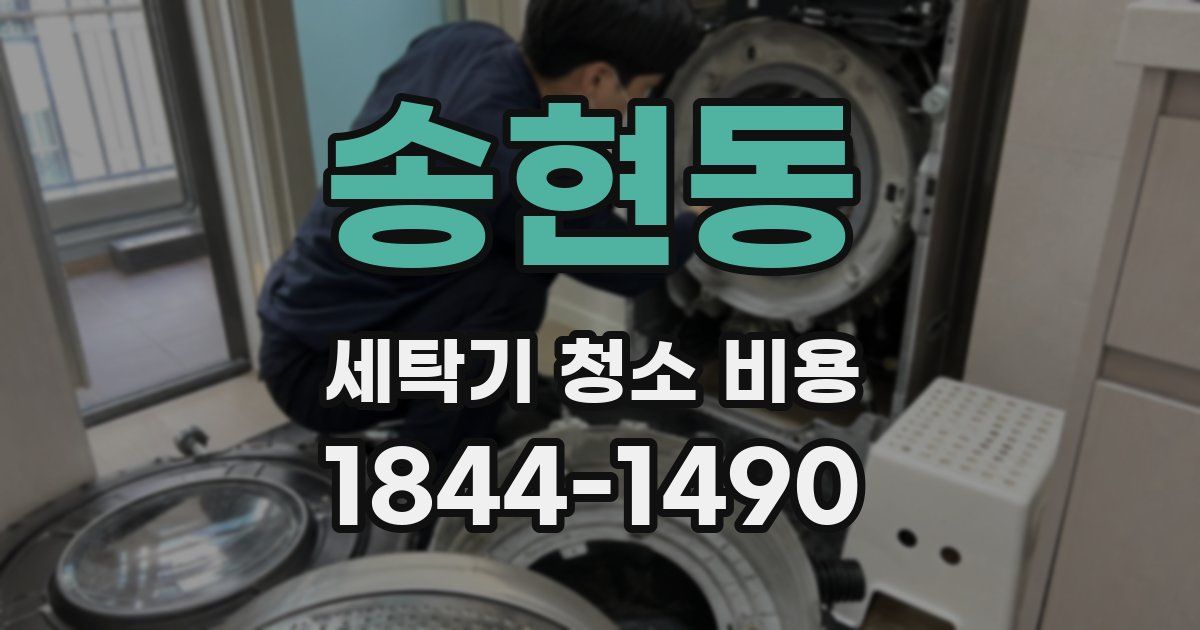 송현동 세탁기 청소 비용
