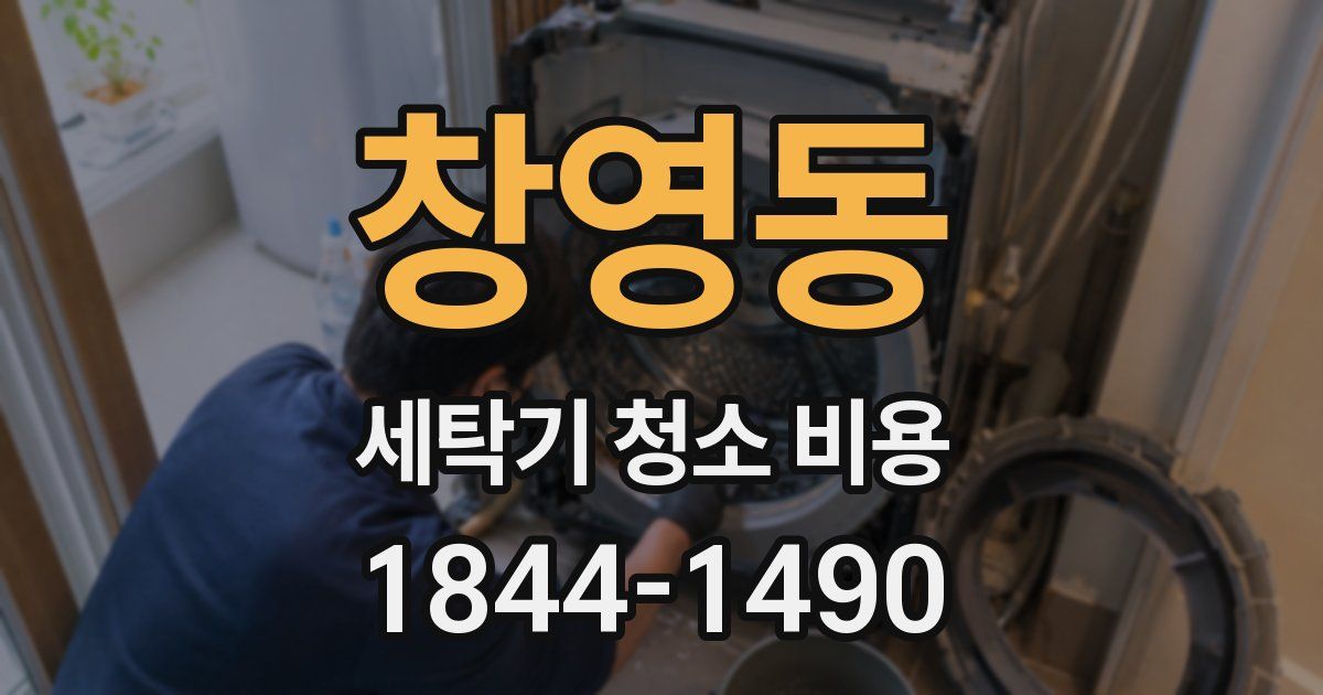 창영동 세탁기 청소 비용