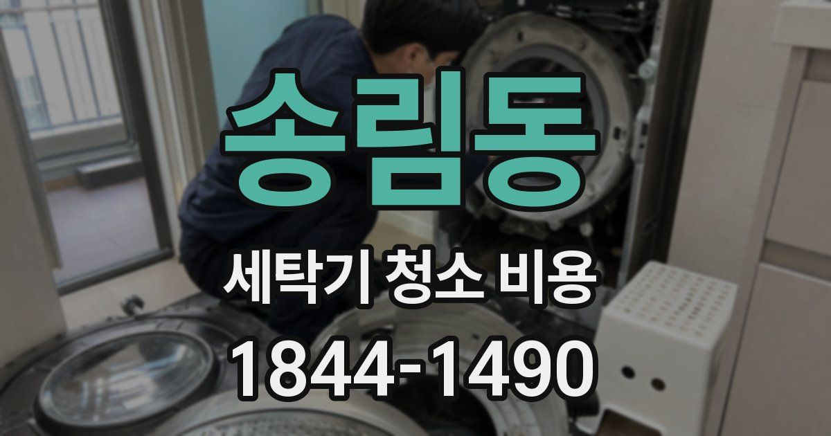 송림동 세탁기 청소 비용