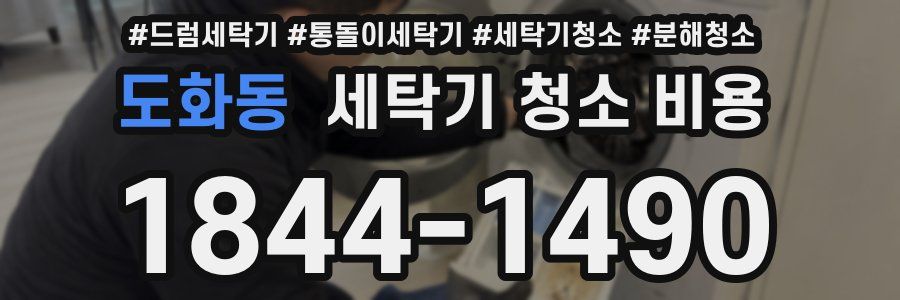 도화동 세탁기 청소 비용