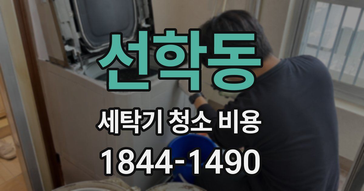 선학동 세탁기 청소 비용