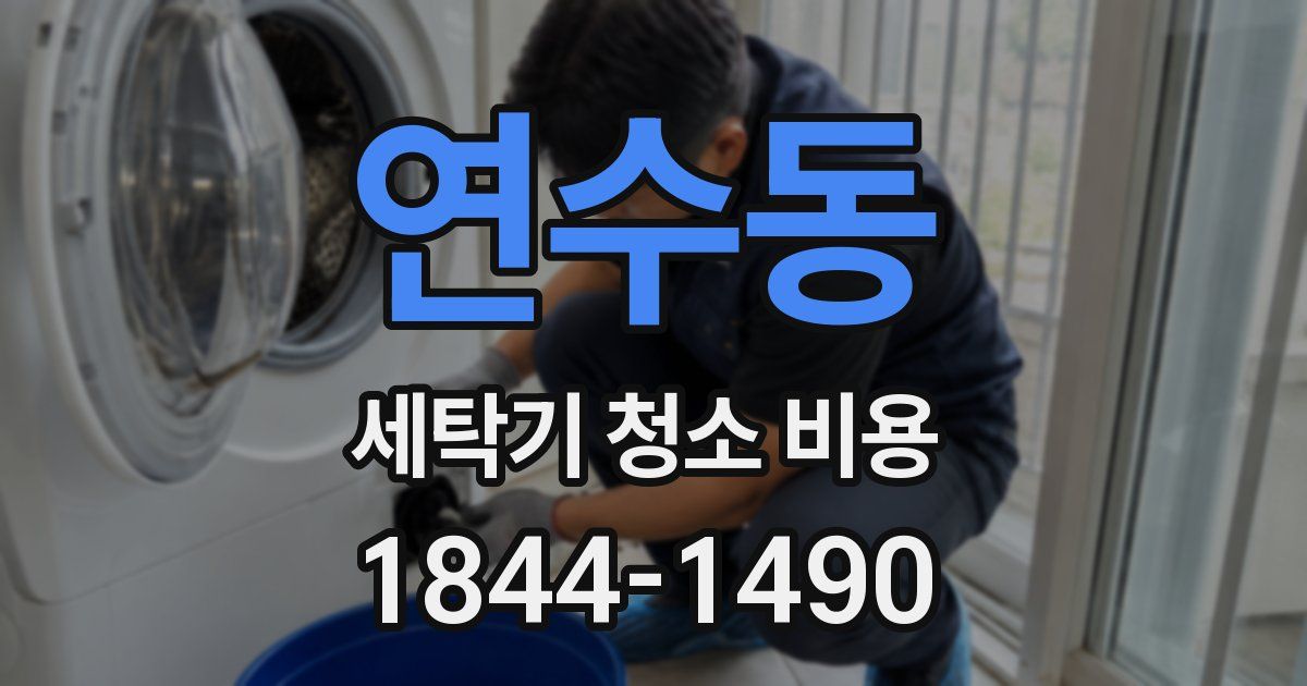 연수동 세탁기 청소 비용