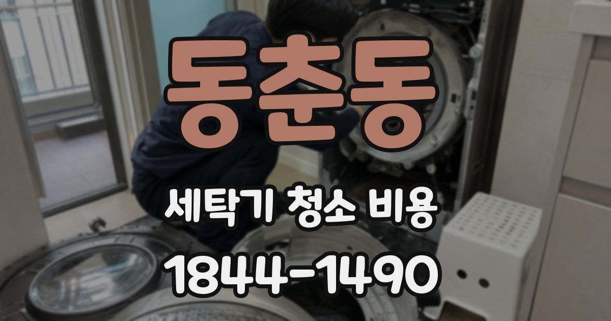 동춘동 세탁기 청소 비용