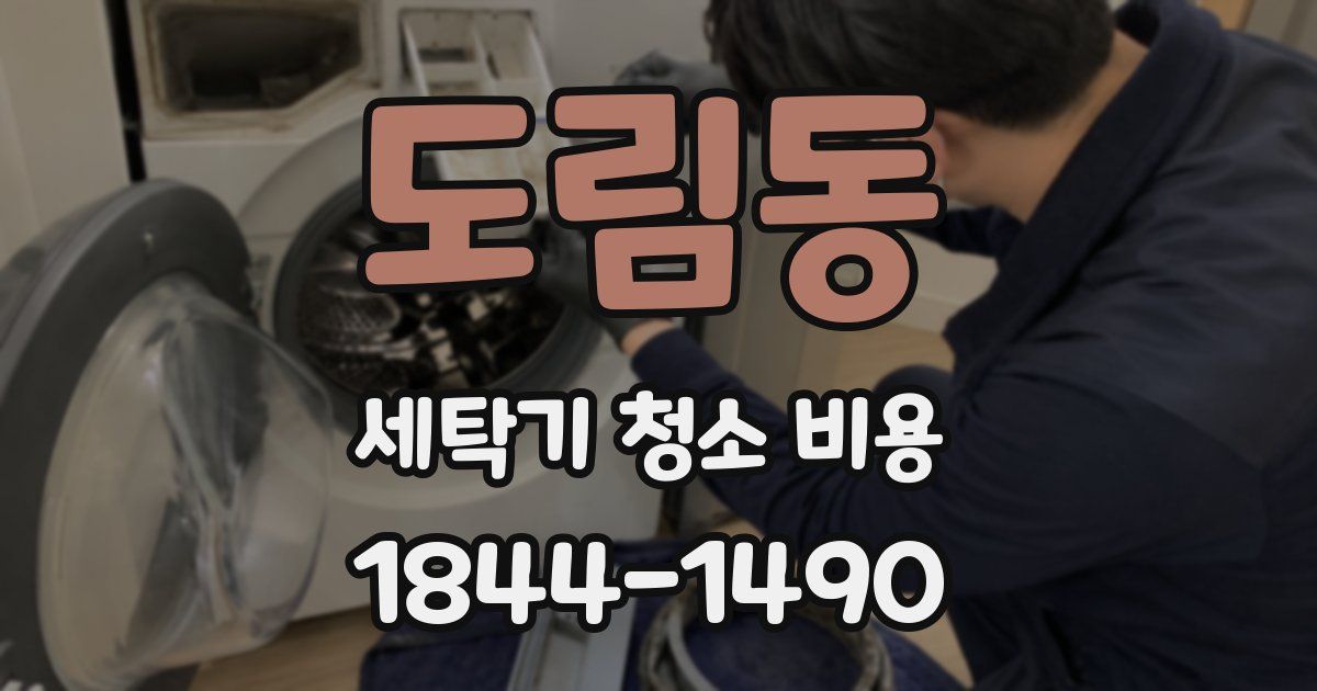 도림동 세탁기 청소 비용