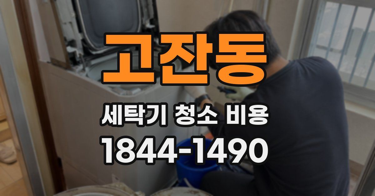 고잔동 세탁기 청소 비용