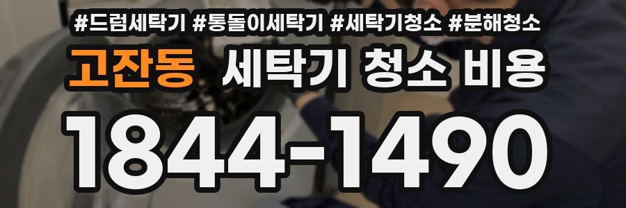 고잔동 세탁기 청소 비용