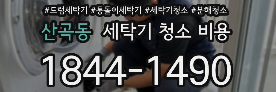산곡동 세탁기 청소 비용