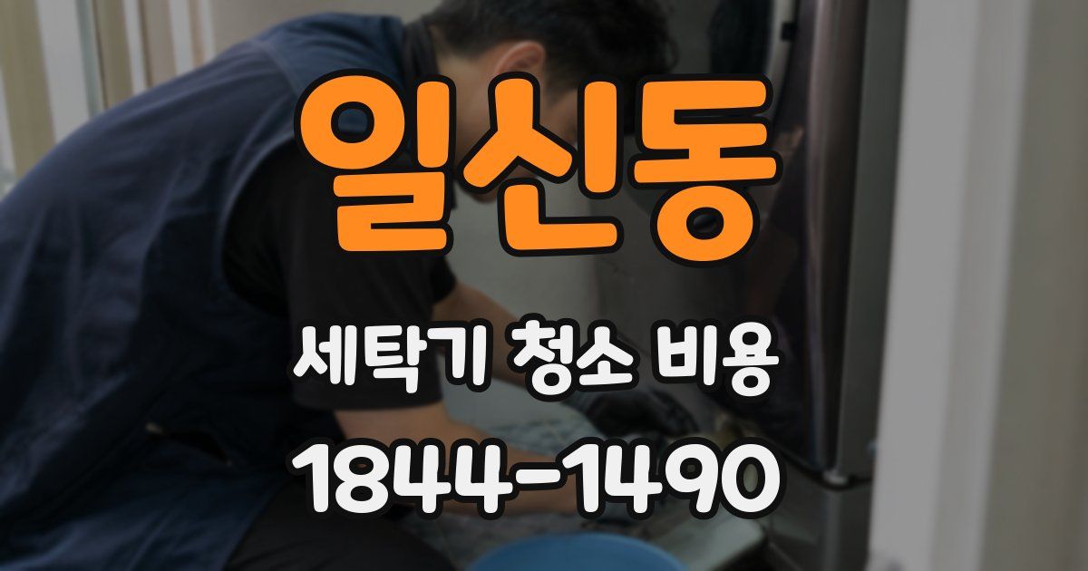 일신동 세탁기 청소 비용