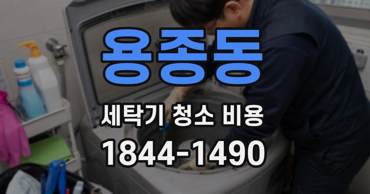 용종동 세탁기 청소 비용