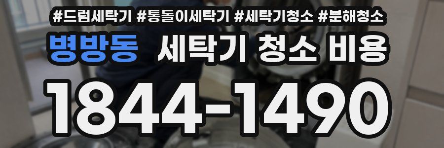 병방동 세탁기 청소 비용