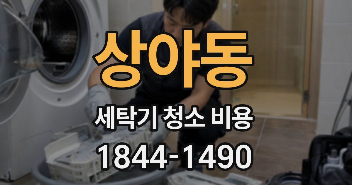 상야동 세탁기 청소 비용