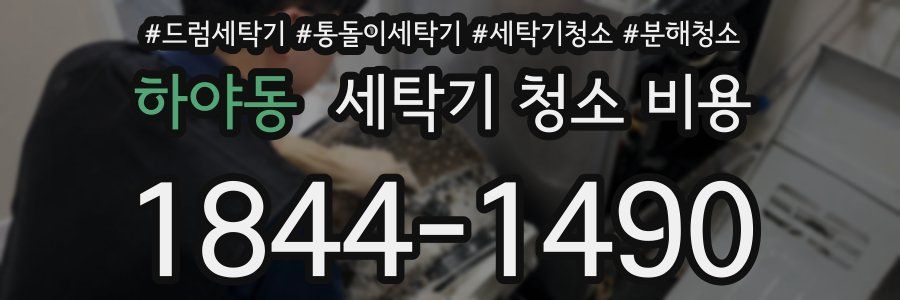 하야동 세탁기 청소 비용