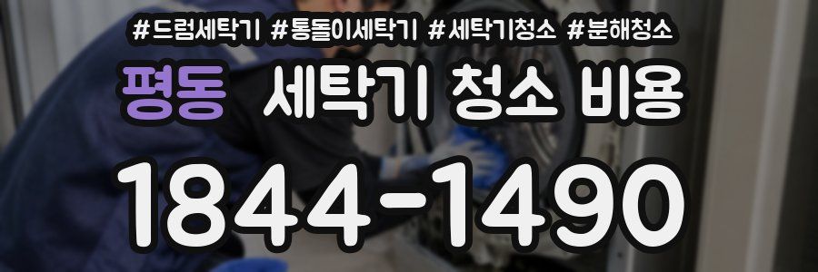평동 세탁기 청소 비용
