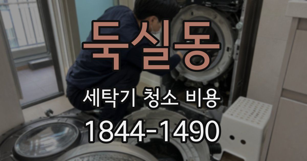 둑실동 세탁기 청소 비용