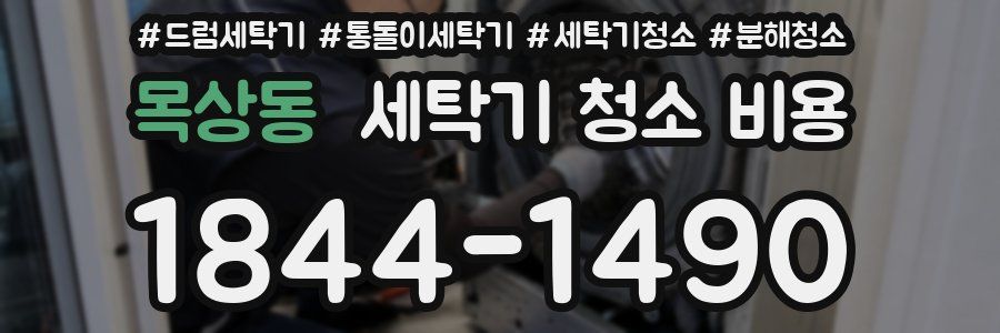 목상동 세탁기 청소 비용