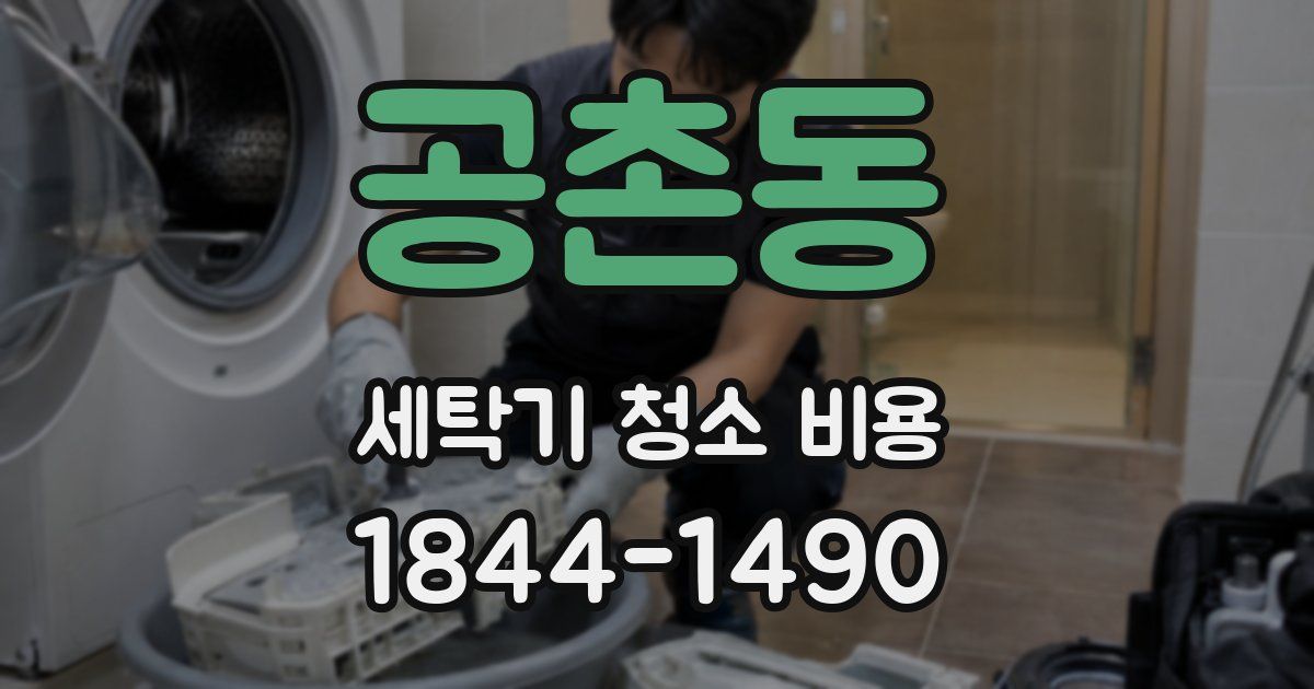 공촌동 세탁기 청소 비용