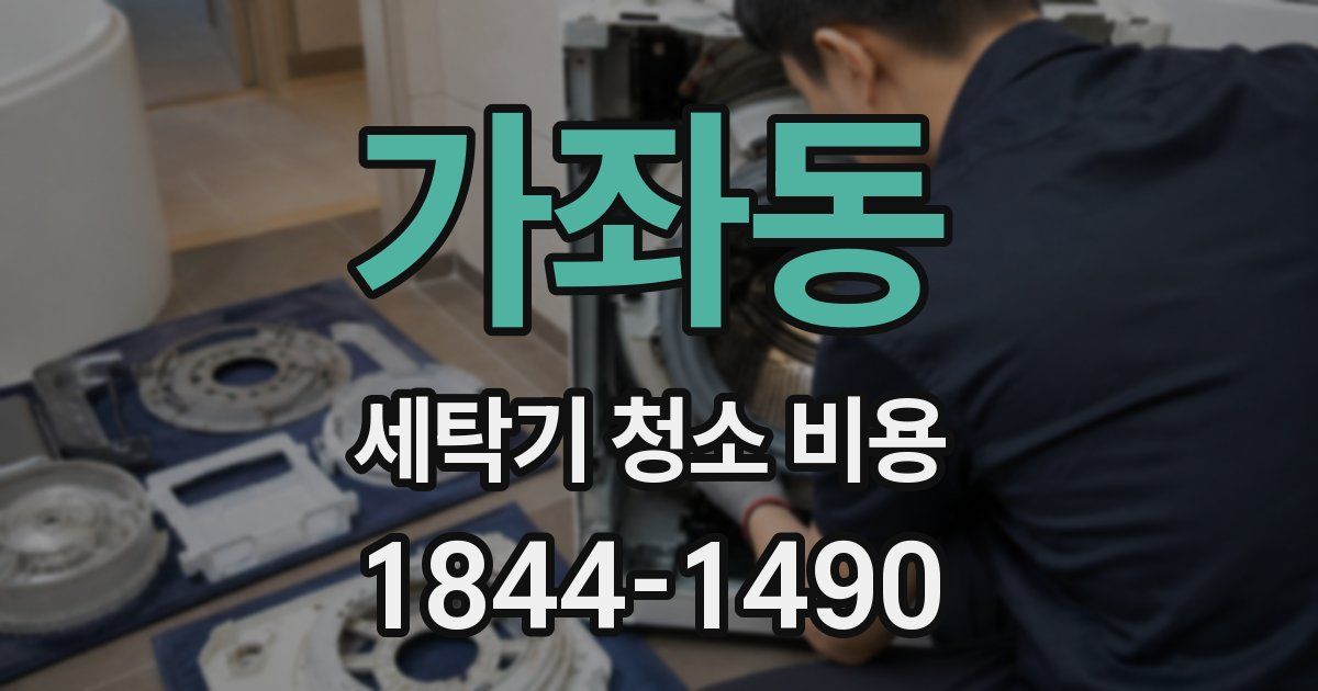 가좌동 세탁기 청소 비용