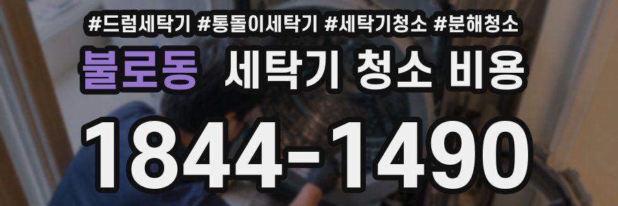 불로동 세탁기 청소 비용