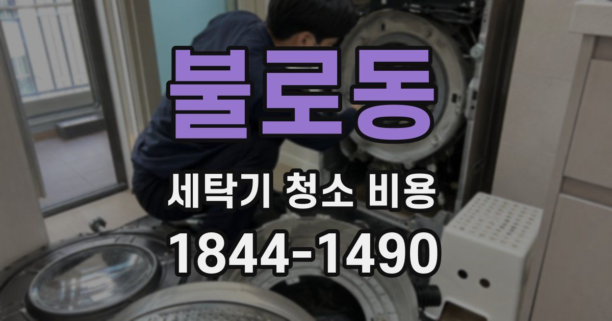 불로동 세탁기 청소 비용
