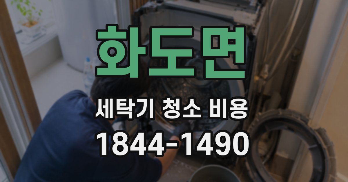 화도면 세탁기 청소 비용
