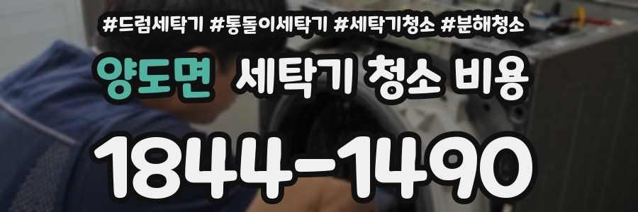 양도면 세탁기 청소 비용