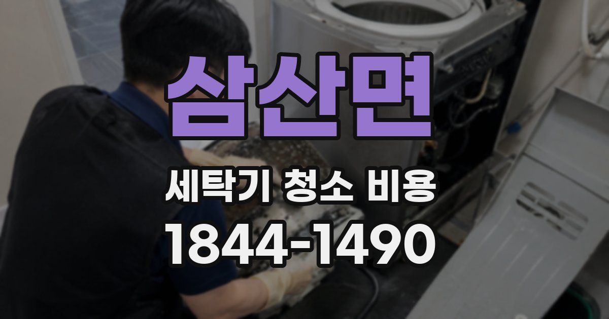 삼산면 세탁기 청소 비용