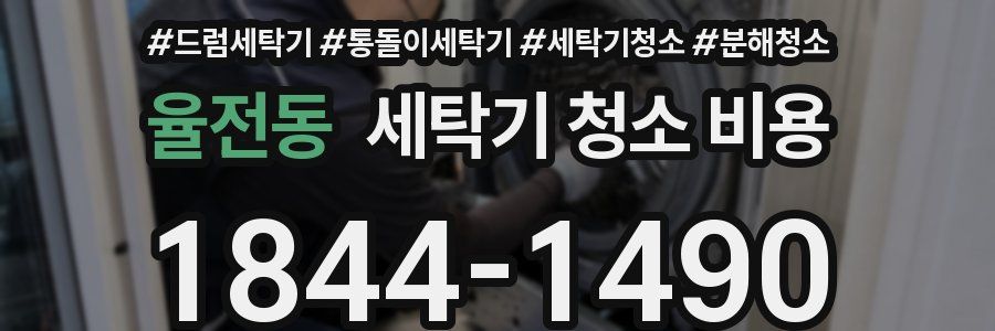 율전동 세탁기 청소 비용