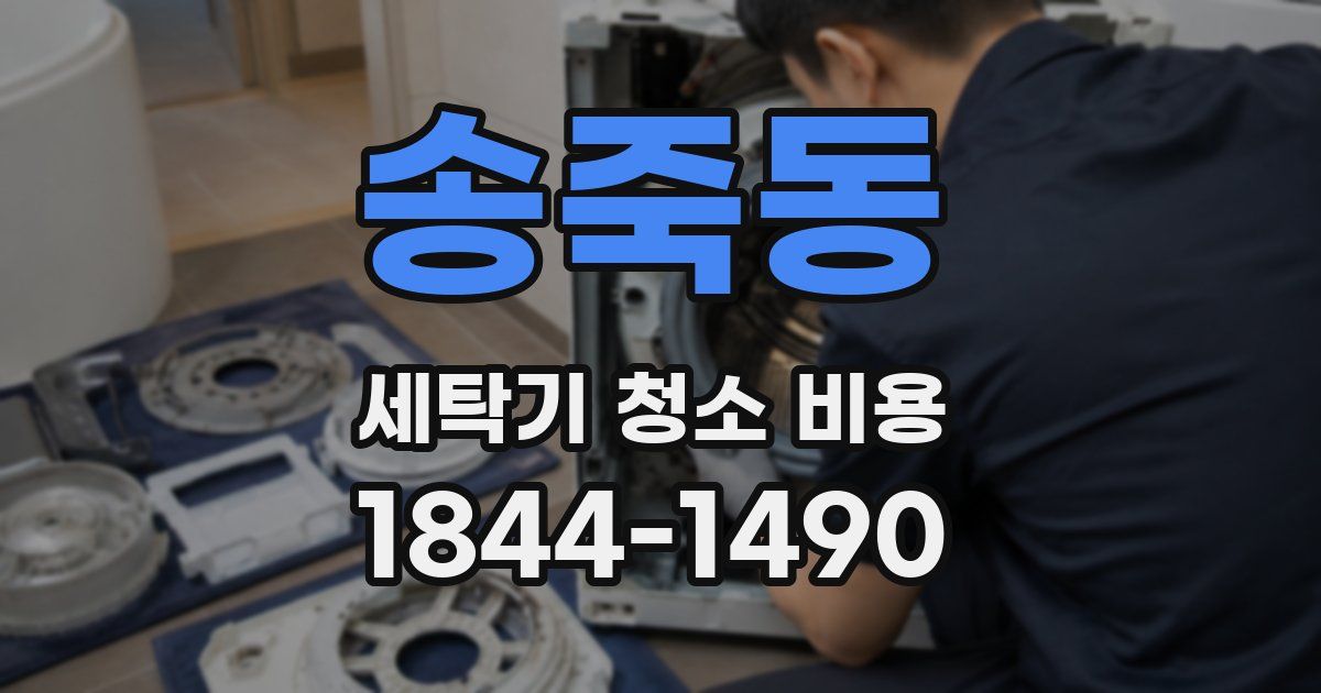 송죽동 세탁기 청소 비용