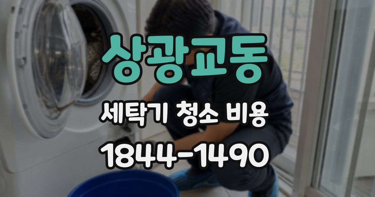 상광교동 세탁기 청소 비용