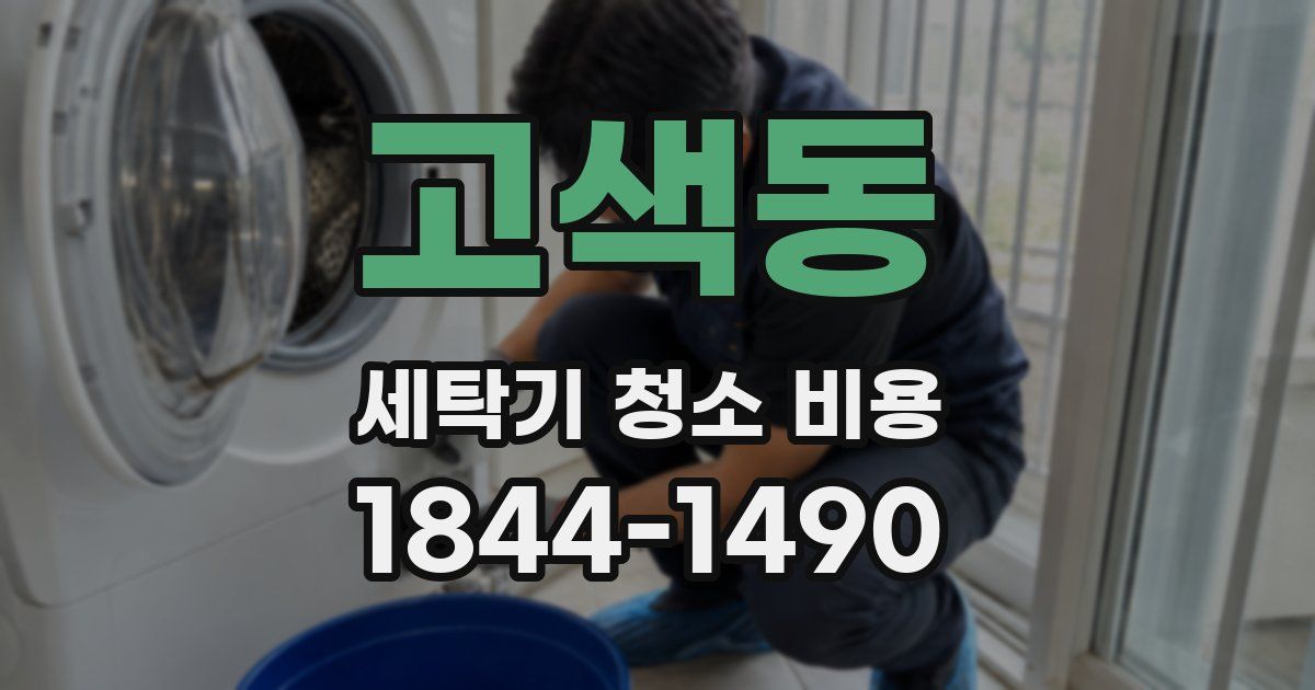 고색동 세탁기 청소 비용