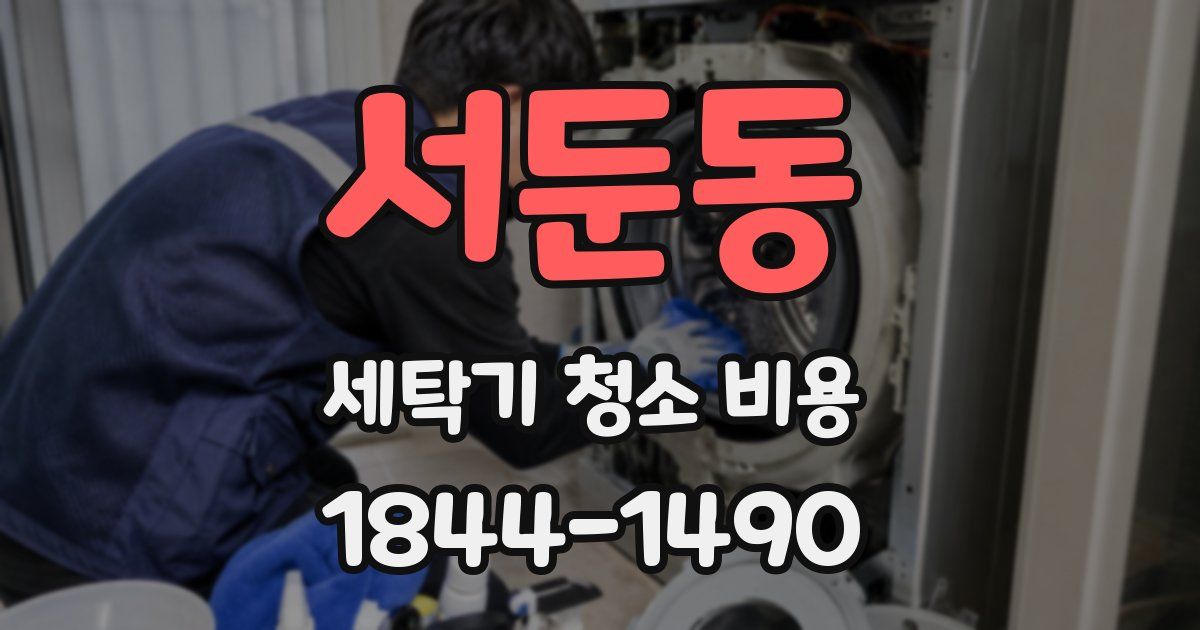 서둔동 세탁기 청소 비용