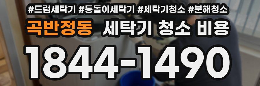 곡반정동 세탁기 청소 비용