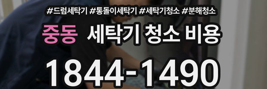 중동 세탁기 청소 비용